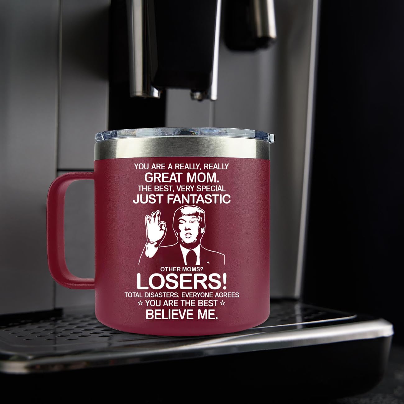 MFGNEH Mothers Day Gifts for Mom,Mom Birthday Gifts,Mother Gift for Christmas, Gift for Mama from Daughter,Son,Kids,New Moms for Women,Thank You Mother,14oz Red Tumbler Mug - Image 6