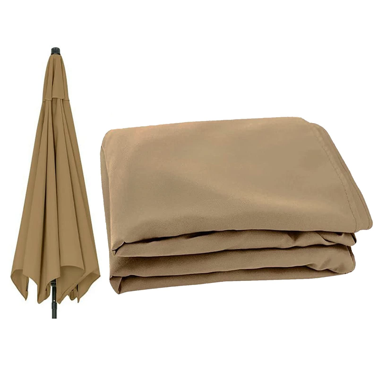 Telo Di Ricambio Tettuccio per Ombrellone Impermeabile UV30+, 4 Specifiche ( 2.7M /6 Stecche, 3M /6 Stecche, 2.7M /8 Stecche, 3M /8 Stecche ), Copertura per Ombrellone Tela Di Ricambio Baldacchino ( C
