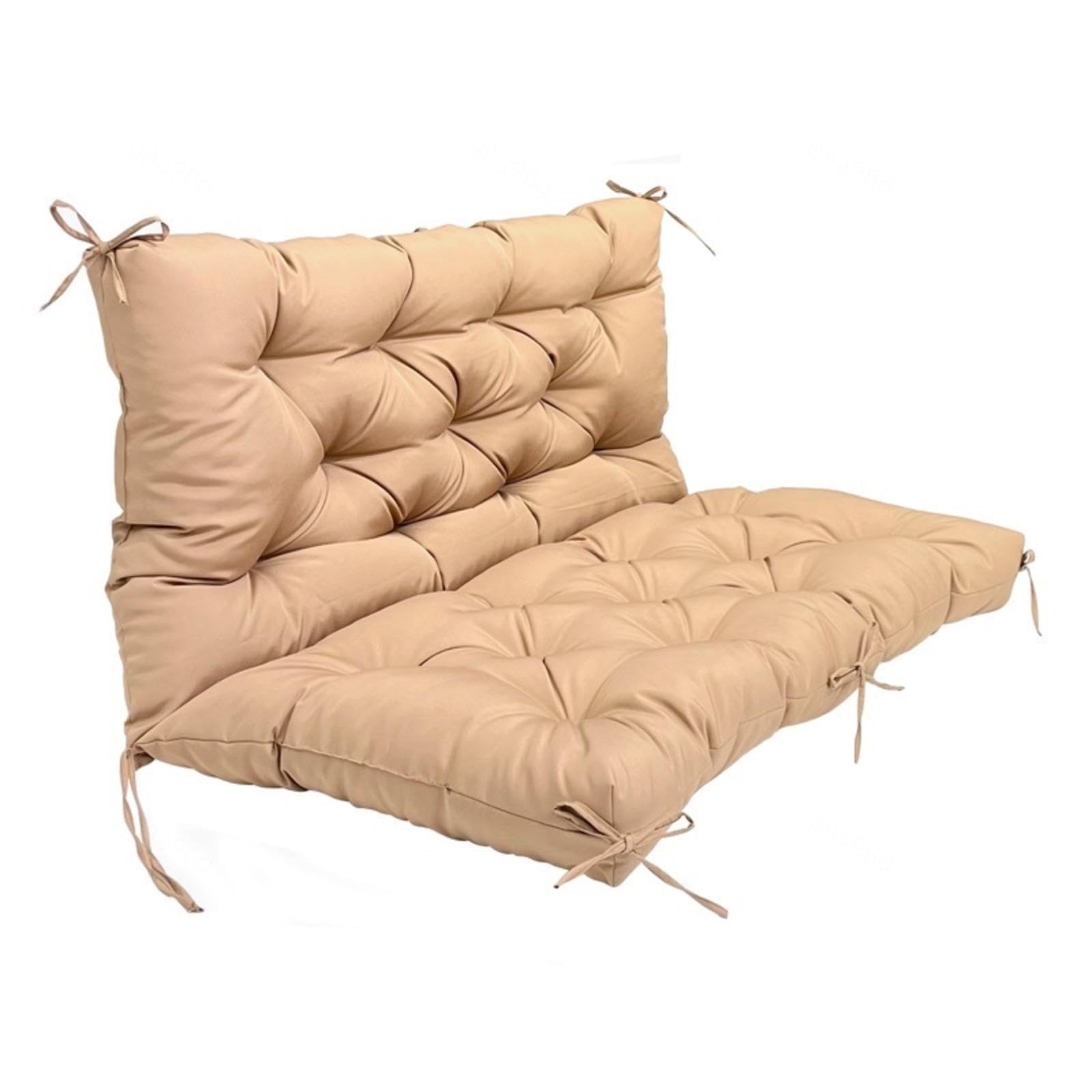 Overstuffed - Cuscino morbido di ricambio per dondolo da giardino a 2 o 3 posti, 150 x 101 cm, colore: marrone