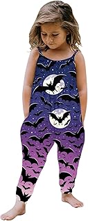 Disfraz de Halloween para Bebé Niña Niño Mono Sin Mangas con Impresiones Coloridas Traje de Pantalones Ropa de Confortable y Divertida para Celebraciones