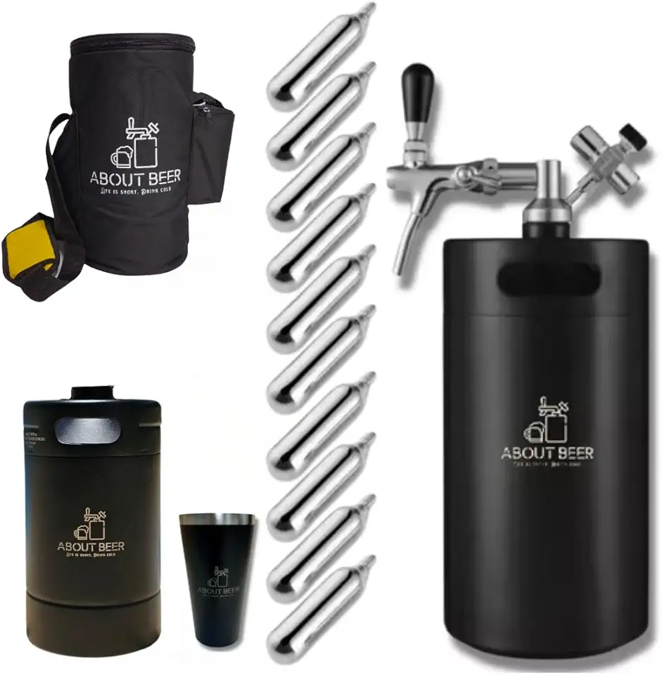 Kit Chopeira Vacuum Keg Portátil About Beer 5 E 2 Litros