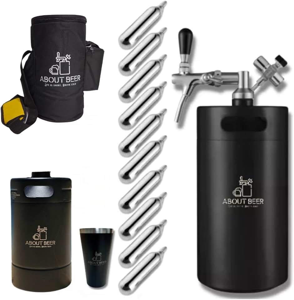 Kit Chopeira Vacuum Keg Portátil About Beer 5 E 2 Litros