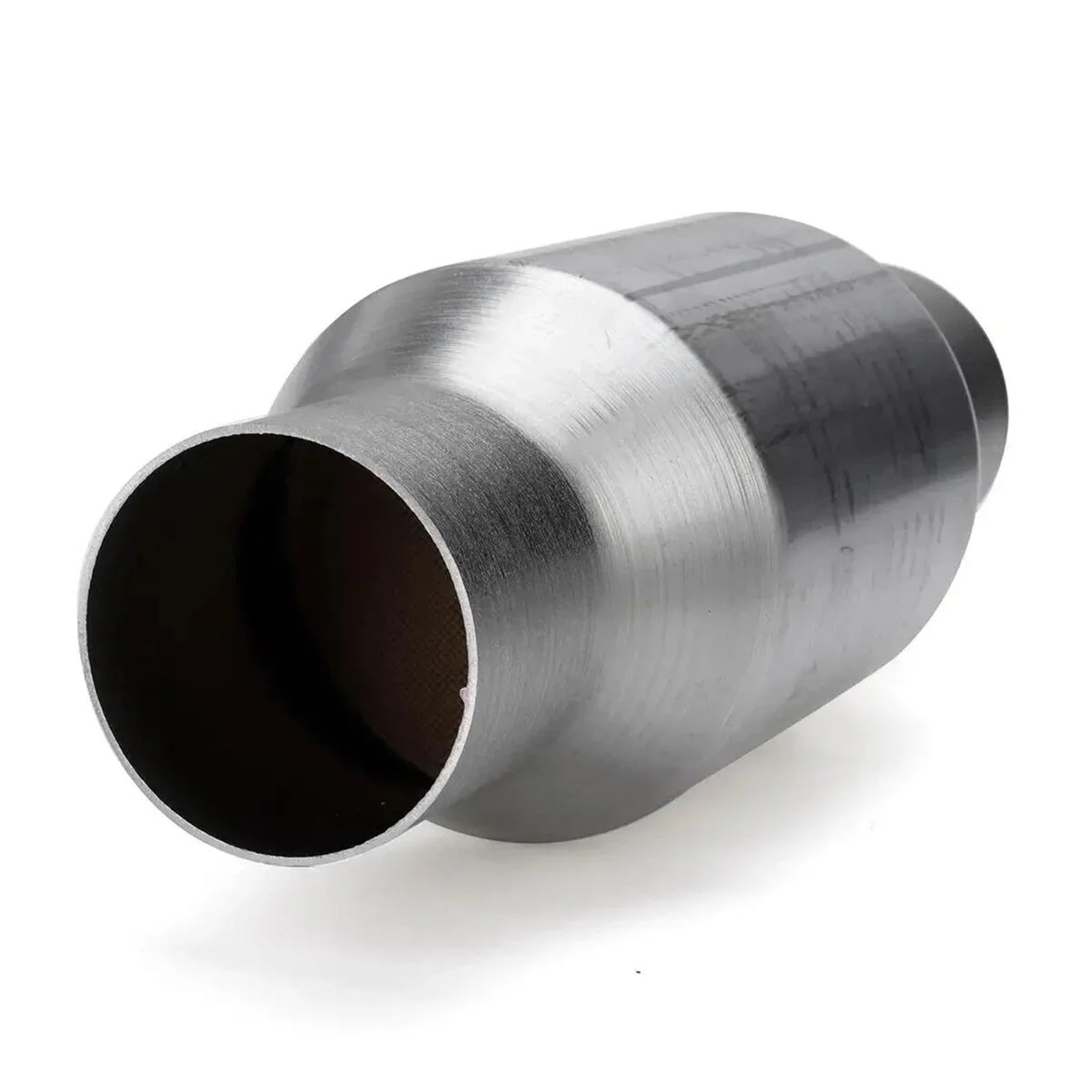 katalizator samochodowy Uniwersalny 2" /2,25" /2,5" /3" Katalizator Wydechowy 400 Komór Tłumik O Wysokim Przepływie Stal Nierdzewna(2.25 inch 400 Cells)
