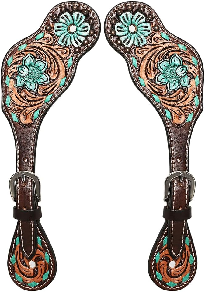 HILASON Leather Spur Straps for Men and Women | Western Boot Spurs Horse Tack Gear Rodeo Unisex