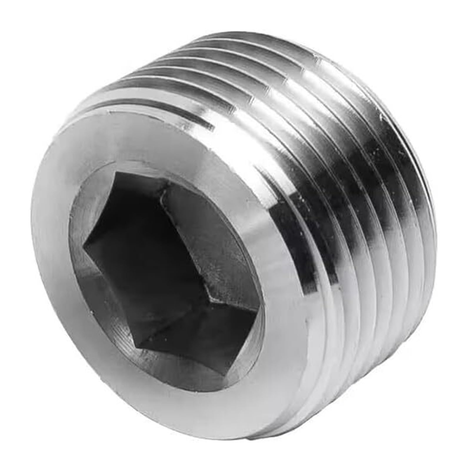 304 Stainless Steel Male Hex Head Cap Plug NPT Metric Multiple Sizes(M27x1.5)