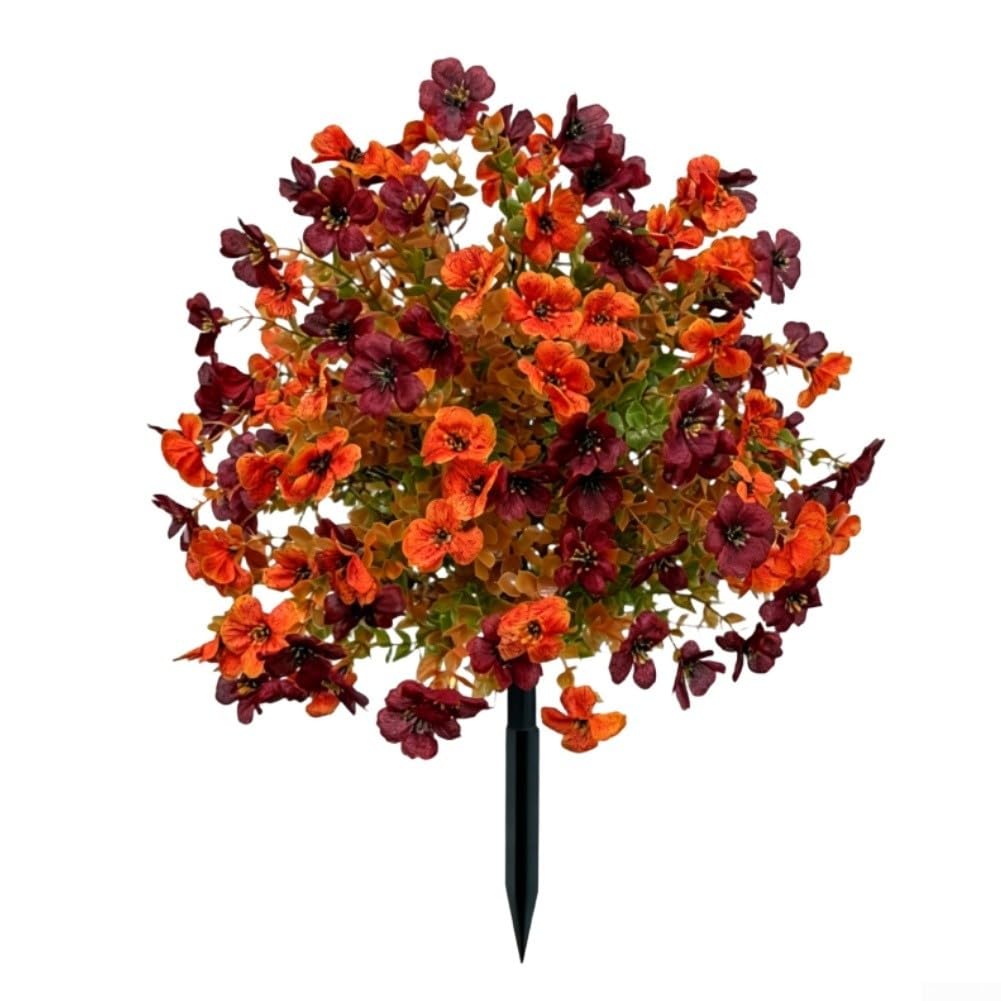 Árbol topiario violeta con estaca para decoración exterior residencial y hostelería