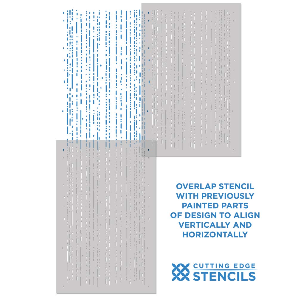 Rain Wall Stencil Stencils for Painting Walls Try Stencils Instead