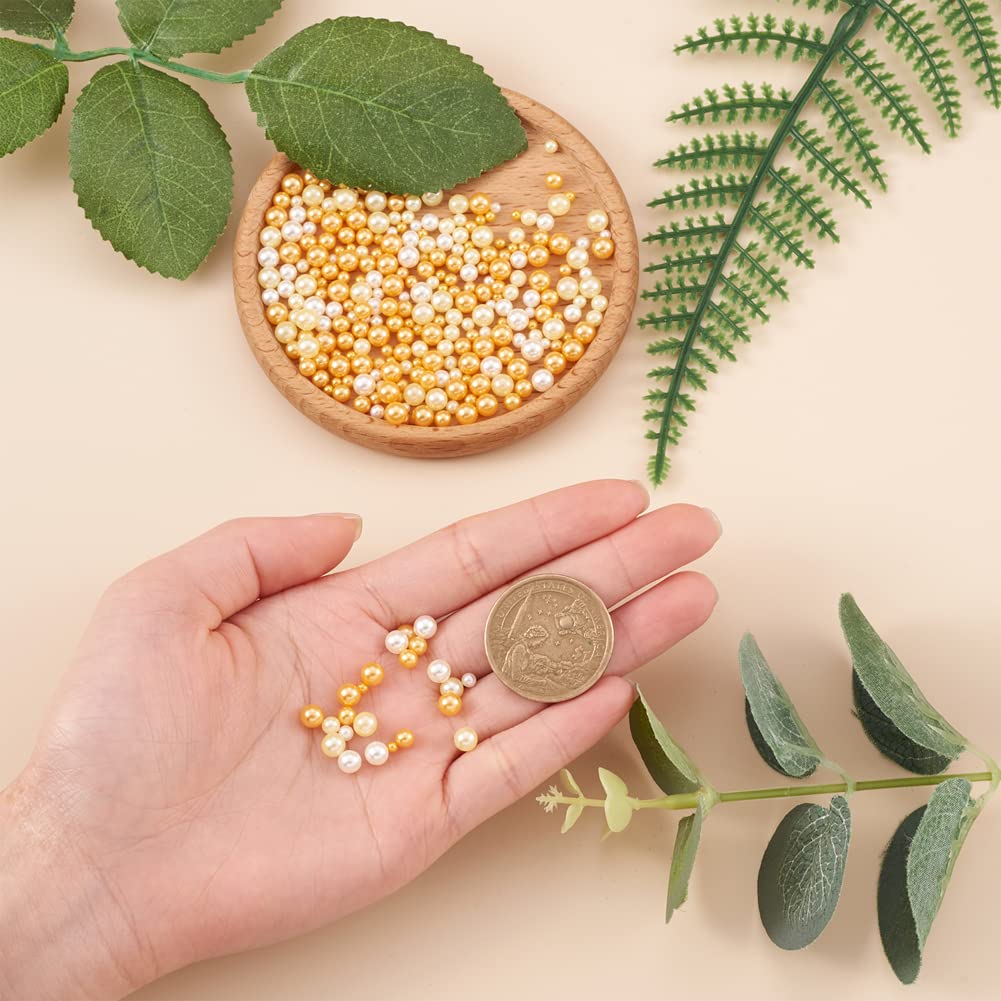 PATIKIL Perle di Vetro Mini 1-3mm 200g Perline iridescenti Senza