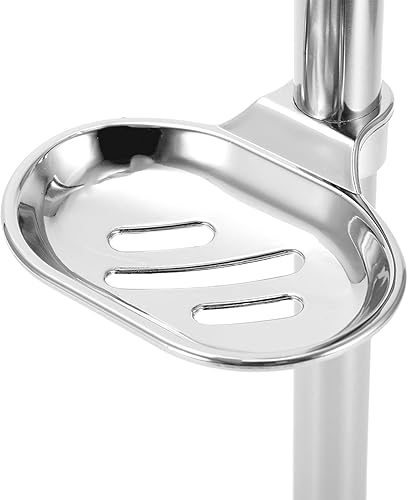 Miniatura 9 de ViaGasaFamido Barra deslizante de ducha de 24 pulgadas, montaje en pared, de acero inoxidable, barra deslizante para baño con soporte de ducha de