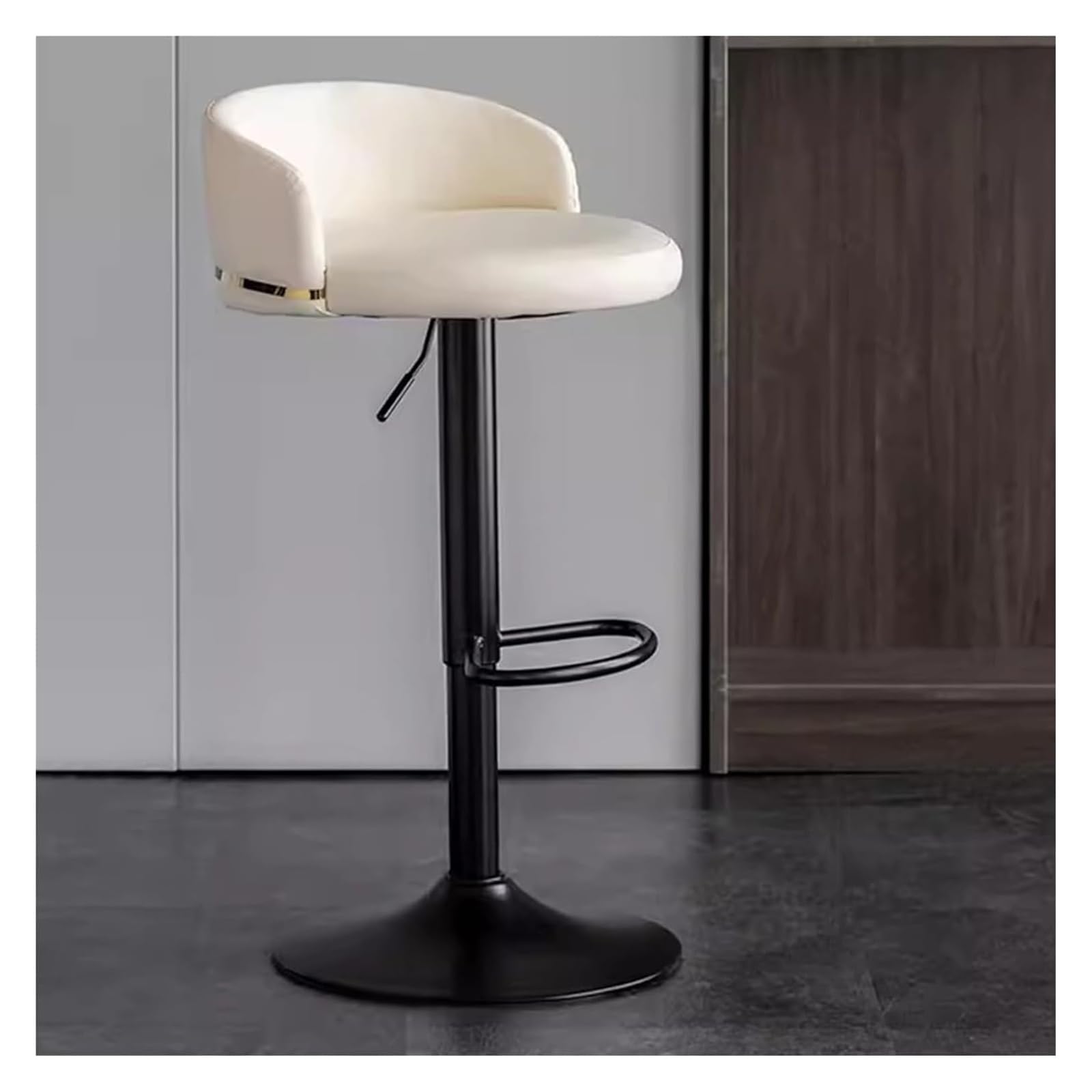 IvyLoutish Chair High Bar Stools, Breakfast Kitchen Bar Stool Pub Barstool, 360° Swivel Bar Chairs High Stools Height Adjustable