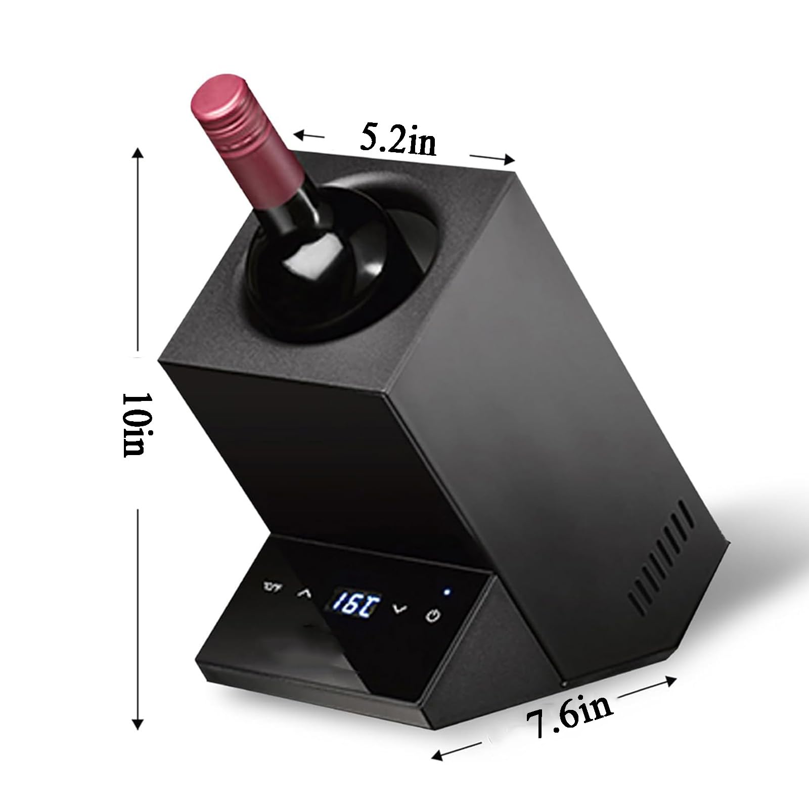 Refrigeratore per Vino Elettrico Portatile Ricaricabile, capacità per Una Singola Bottiglia da 750 Ml, Corpo in Acciaio Inossidabile, Raffreddamento Continuo per 24 Ore, Adatto A Bottiglie di