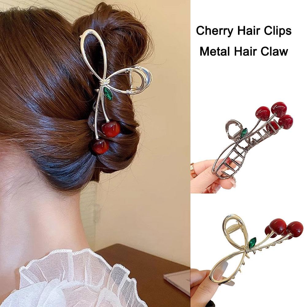 Amazon.co.jp: DIANX チェリー バンスクリップ メタルヘアピン 