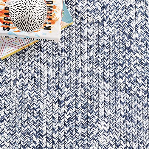 Image of Home Handwoven Cotton Rectangular (4x6 feet Rectangular Carpet) Rug, Natural Fibres, Braided Reversible Carpet for Bedroom Living Room Dining Room (4x6 feet Rectangular Carpet)