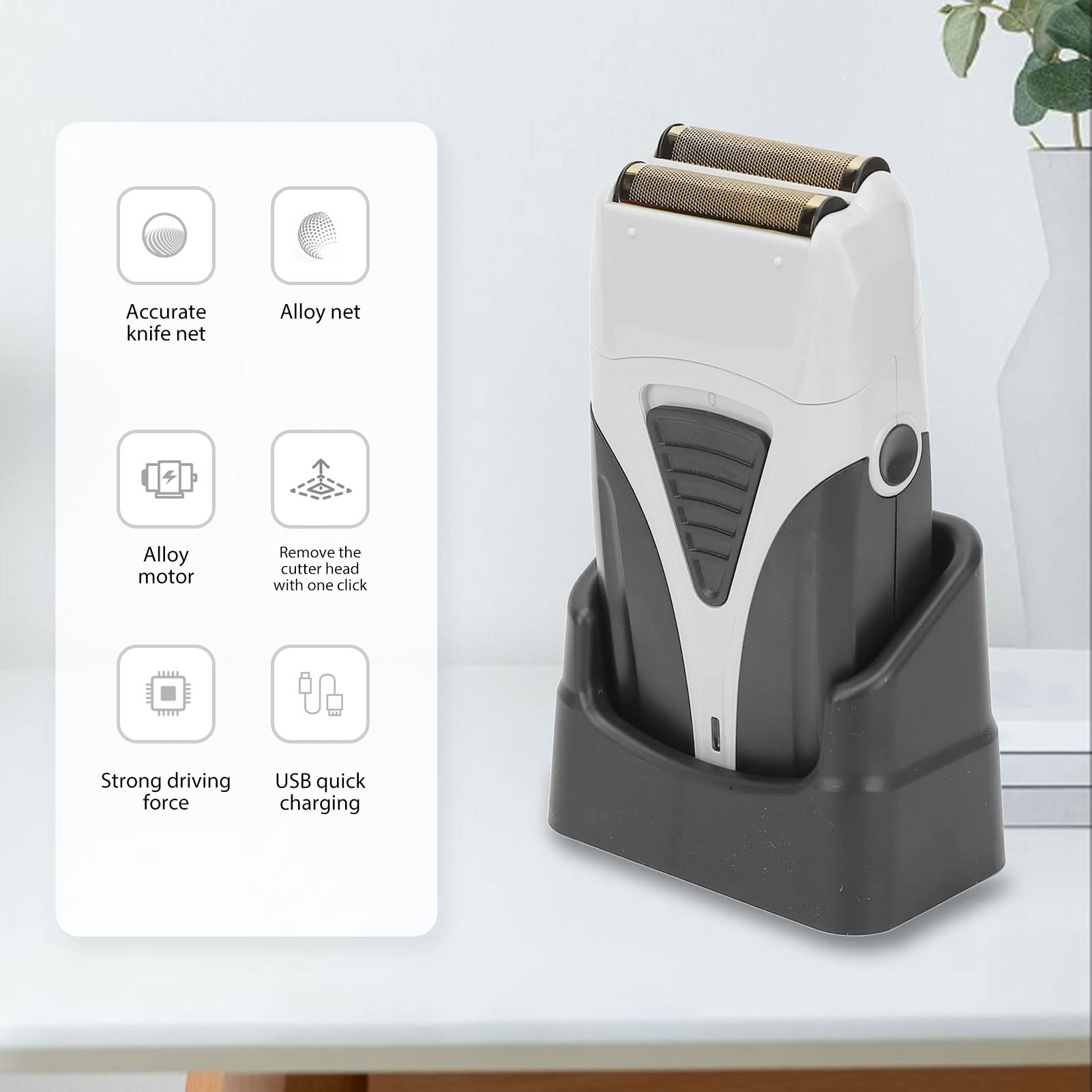Novahプロフェッショナルバーバークリッパーのセット Novah® Professional Hair Clippers, Men's Barber Clippers and