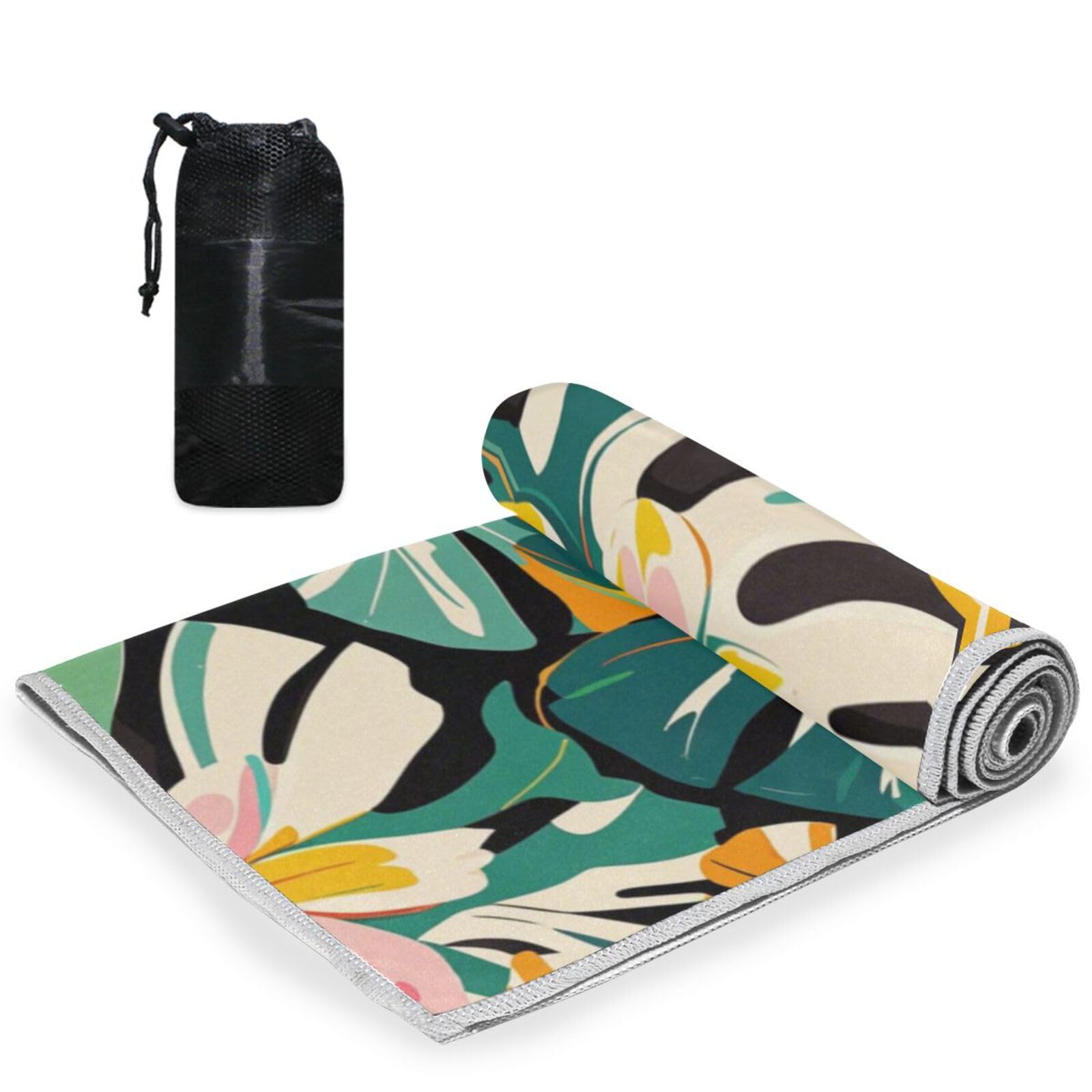 Yoogain Colorful Summer Hawaiian Flowers Cute Hand Towels for Kitchen Quick Dry Towel Set washcloths Bulk Hand Towels Gym Towel Sports 30