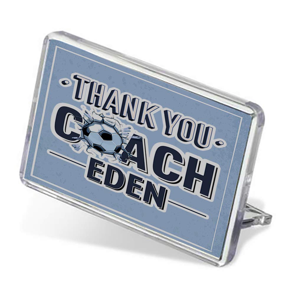 Giftme Personalised Football Lover Thank You Coach Any Name Outdoor Game Lover Enthusiast Humorous Present Gift Idea Fridge Magnet.