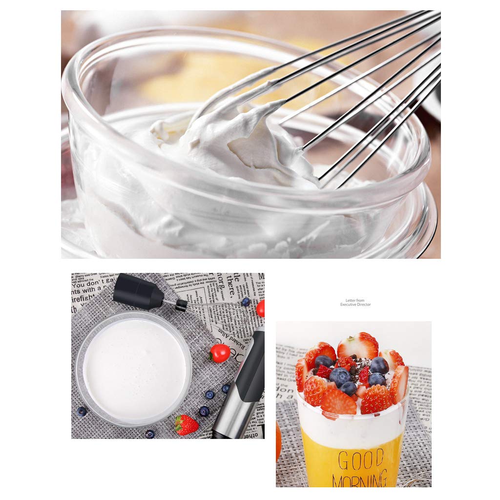 Batidora batidora de huevos, batidora de mano, batidora rápida, recipiente de 600 ml, batidor de huevos for puré de alimentos infantiles, batidos, salsas y sopas, extraíble for limpieza (tamaño: cinco