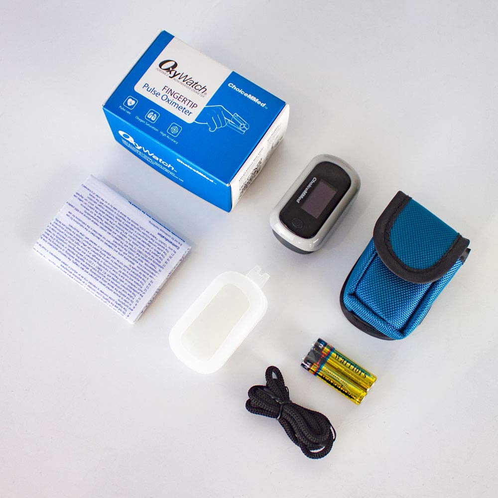 Oxymètre de pouls portable, Doigt, Professionnel pour spo2, Saturomètre, Fréquence cardiaque, Écran oled, Gris