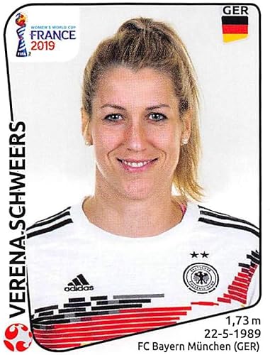 Miniatura 1 de 2019 Panini FIFA Women's World Cup France Album Stickers (Individual Sticker Only) Soccer #103 Verena Schweers Germany 2 Inch by 2 12 Inch