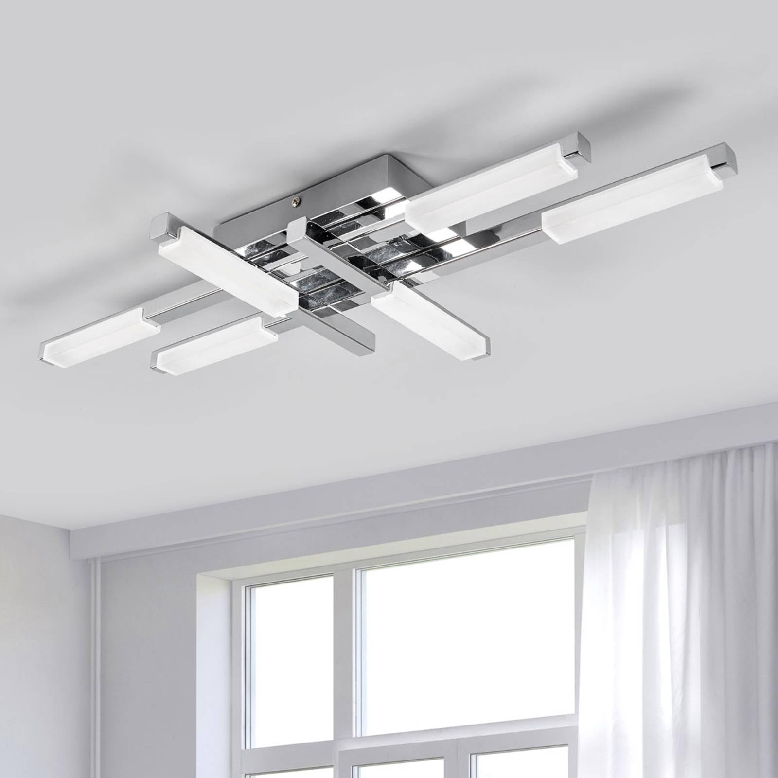 Lindby Plafoniera (Moderno) colore Argento, in Metallo ad es. Bagno lampadina inclusa plafoniera per bagno lampada