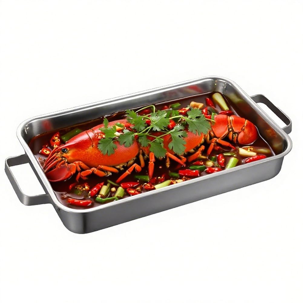 Paellera, utensilios de cocina de acero inoxidable resistente con asas remachadas, aptos para lavavajillas, utensilios de cocina españoles para hogares y restaurantes