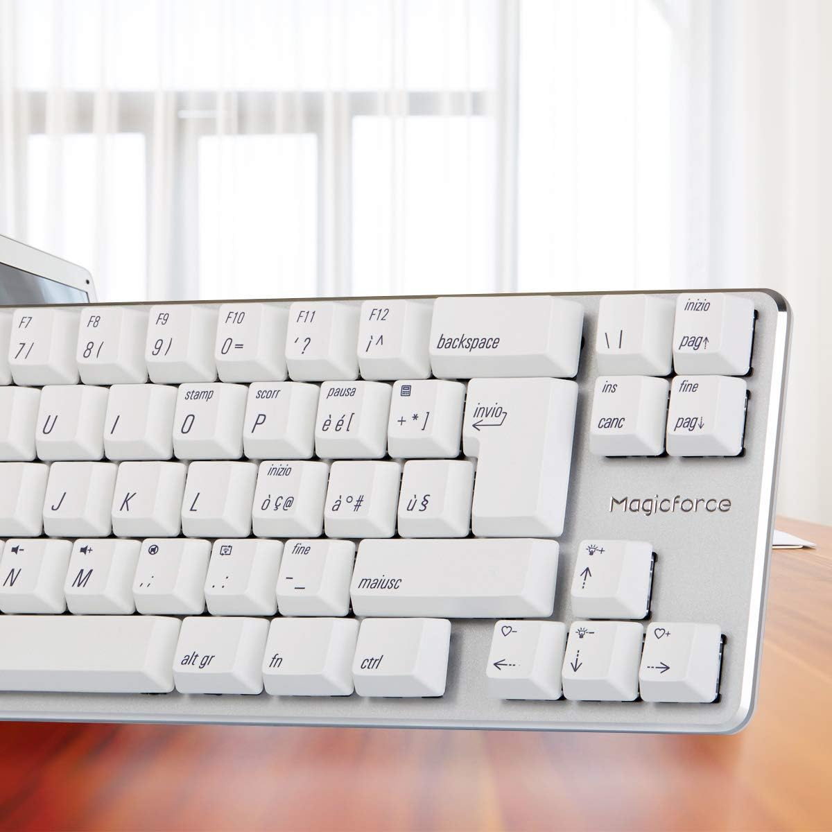 Up To 40% OFF Qisan Mechanical Gaming Keyboard PBT Keycps Gateron Red Switch Mini 69 Keys(60%) Wired Keyboard with White Backlit IT Layout Gaming Keyboard-White Free Shipping Offer Qisan Mechanical Gaming Keyboard PBT Keycps Gateron Red Switch Mini 69 Keys(60%) Wired Keyboard with White Backlit IT Layout Gaming Keyboard-White