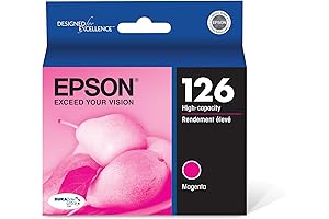 Epson 127 DURABrite Ultra Ink Magenta Cartridge (126): Affordable Premium Ink for Vivid Prints