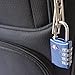 Desired Tools TSA Locks for Luggage, 2-Pc Durable Steel Padlock, Keyless Easy to Read 4-Digit Combination Lock for Backpacks, Travel Suitcases, Toolbox, Filing Cabinets, Baggage & Gym Locker, Red/Blue