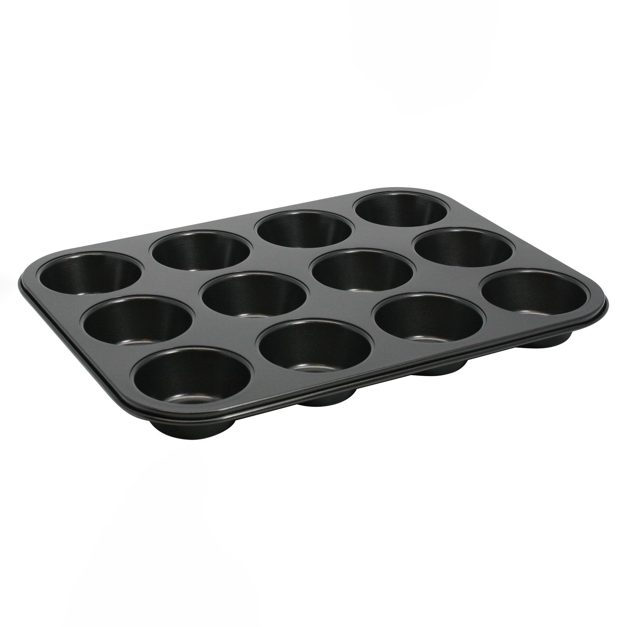 Winco 1 / 11 x 15.5 inches / Black Muffin & Cupcake Pans