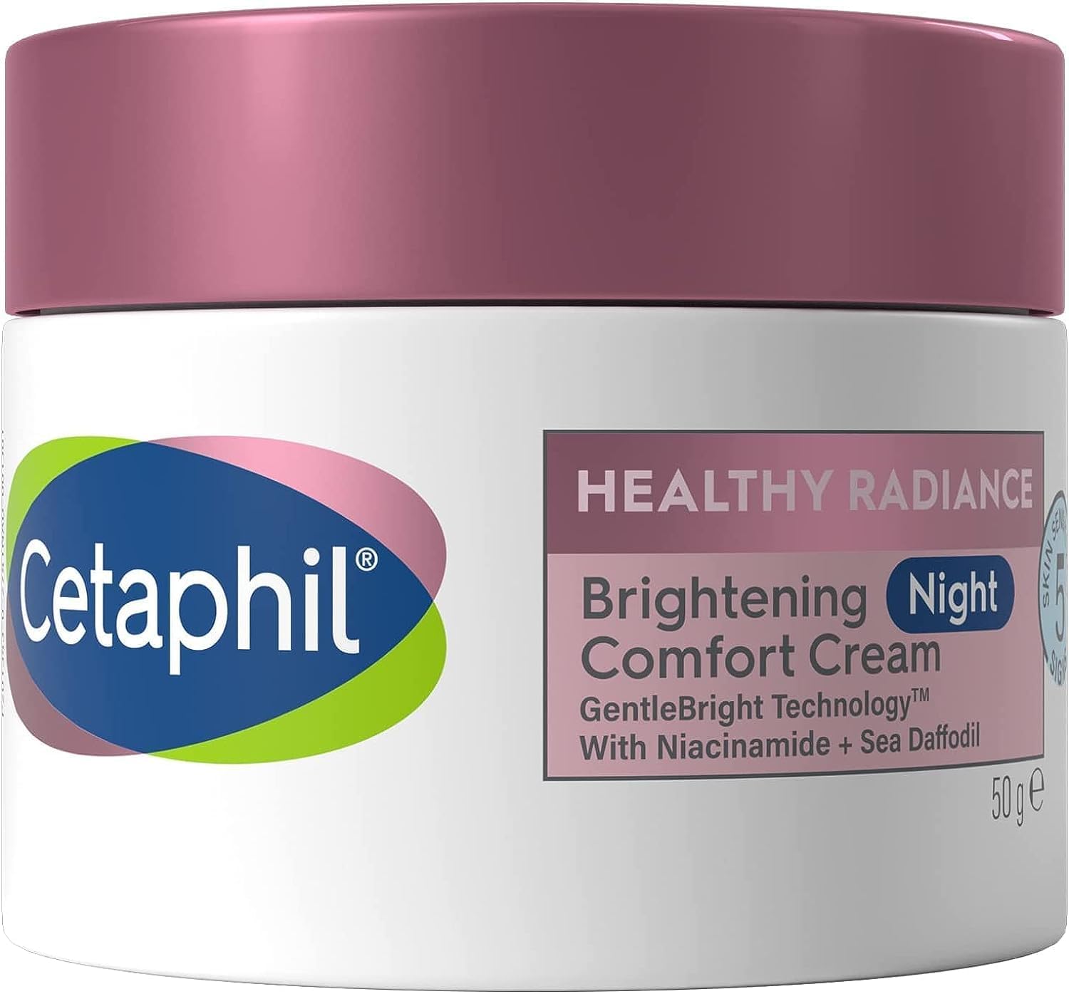 Night Cream, 50g, Healthy Radiance Face Brightening Moisturiser For Hyperpigmentation, With Niacinamide