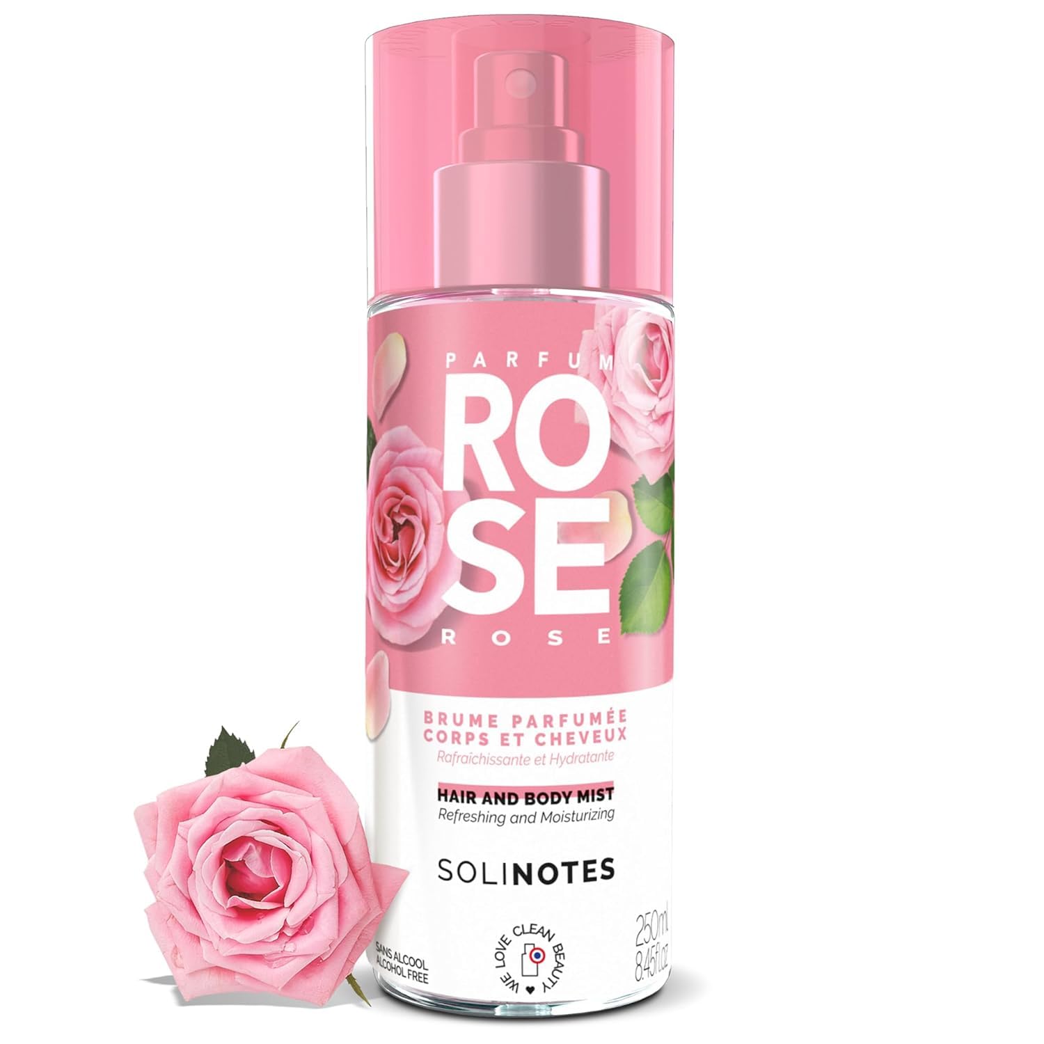 Solinotes Paris Rose Brume parfumée 250ml