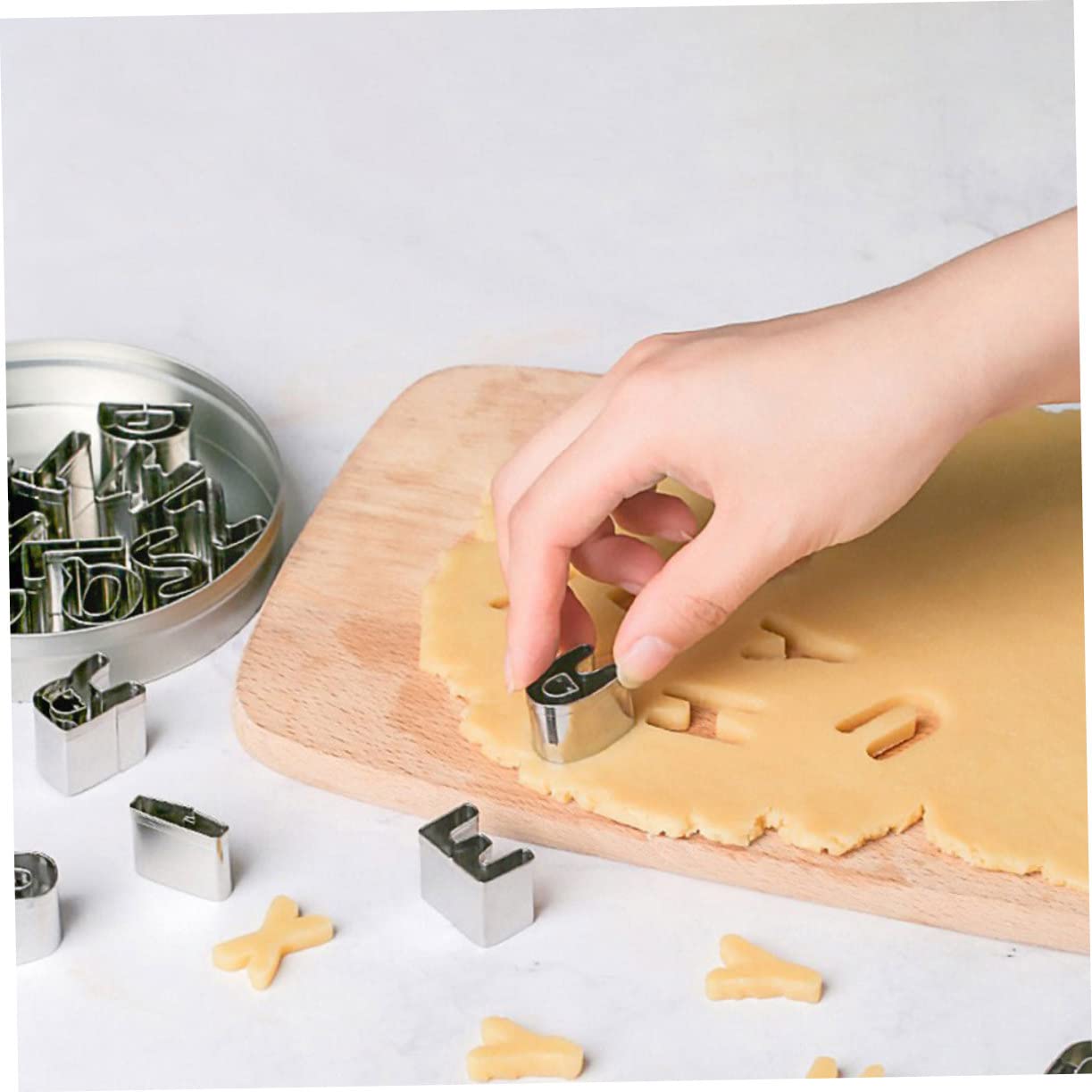Zerodeko Stampi Per Biscotti Acciaio Inossidabile Riusabile Formine Per Dolci Portatili Per Cucina e Decorazioni Feste Per Amanti Della e Regali Creativi