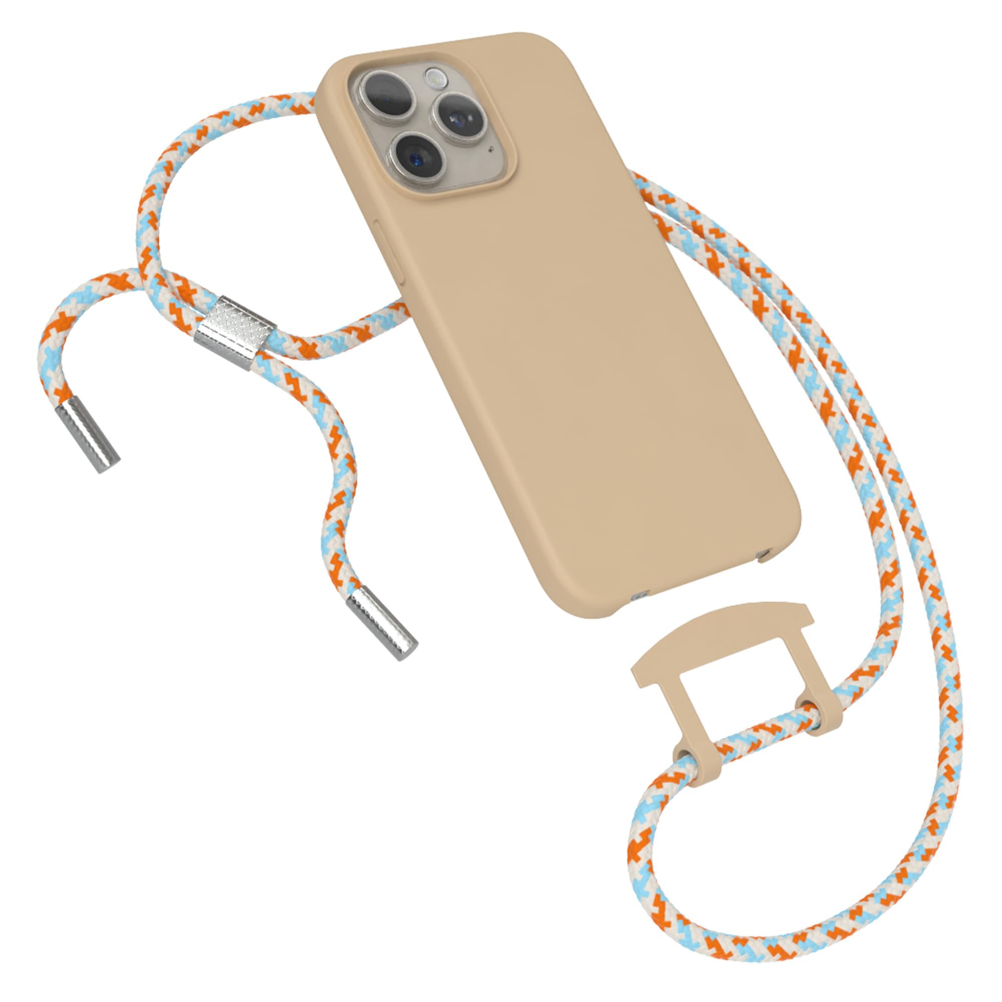 EAZY CASE Hülle mit Band | iPhone 15 Pro Max Silikonhülle mit Mikrofaser