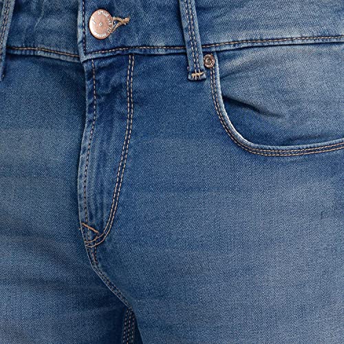 Image of Spykar Men's Slim Fit Low Rise Casual Jeans
