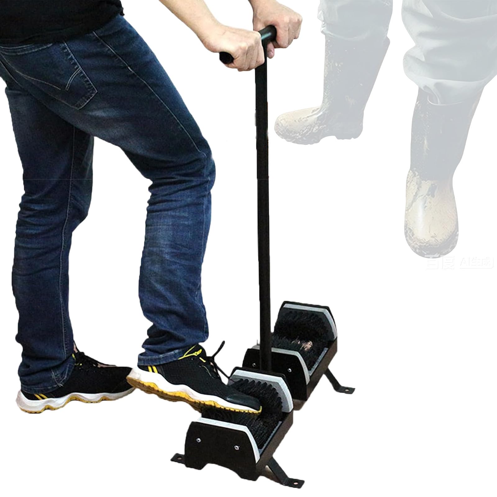 Cepillo Raspador y Limpiador de Botas y Zapatos para Granjas, Jardines y Entradas, Herramienta Resistente de Doble Cara, Eficaz para Eliminar Barro y Suciedad