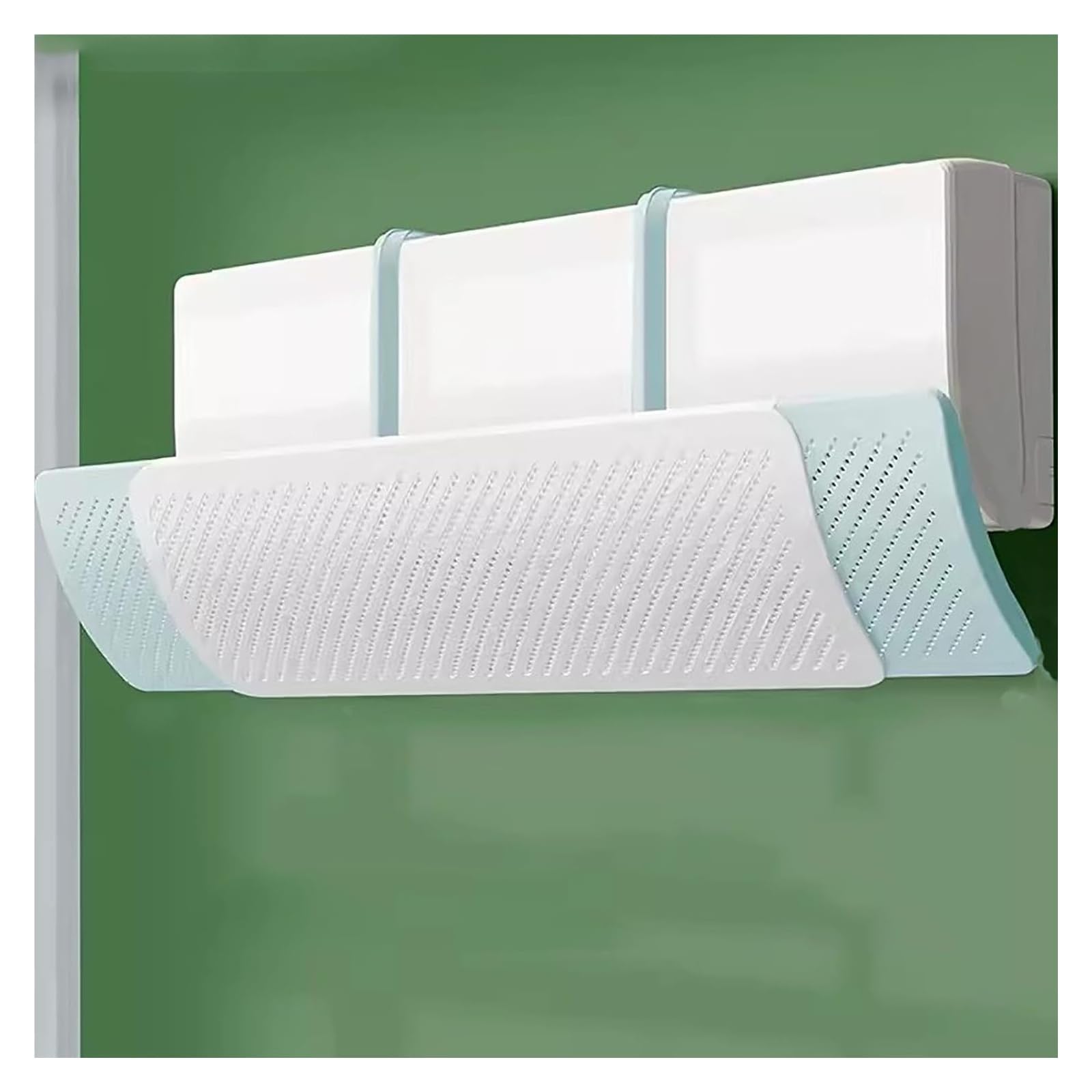 Foldable Mini Split AC Deflector, 180° Adjustable Airflow Baffle