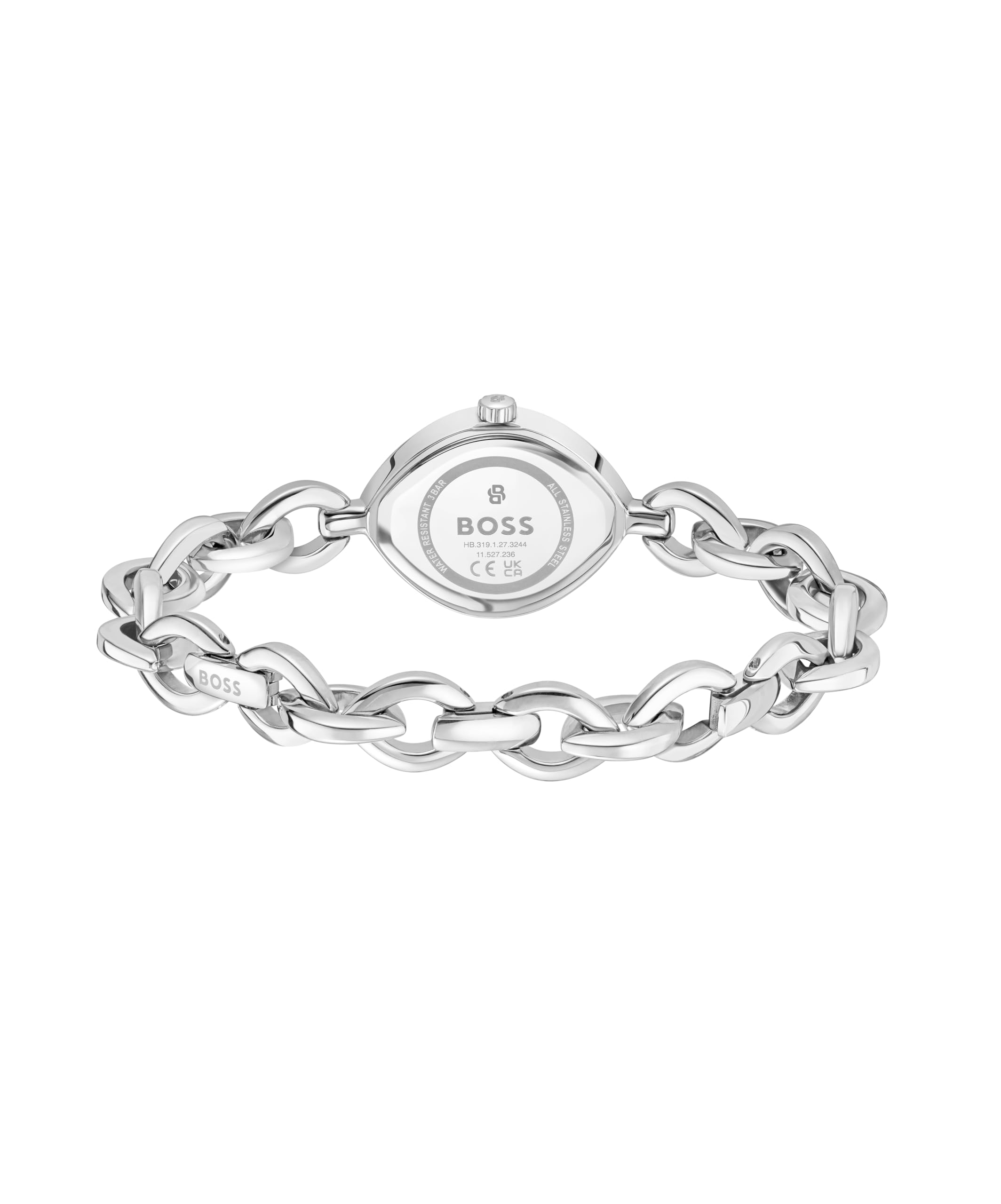 BOSS Zwei-Zeiger-Quarzwerk-Uhr Silbernes Kollektion Fiora mit Edelstahlarmband - Erhältlich aus Gold oder Silber