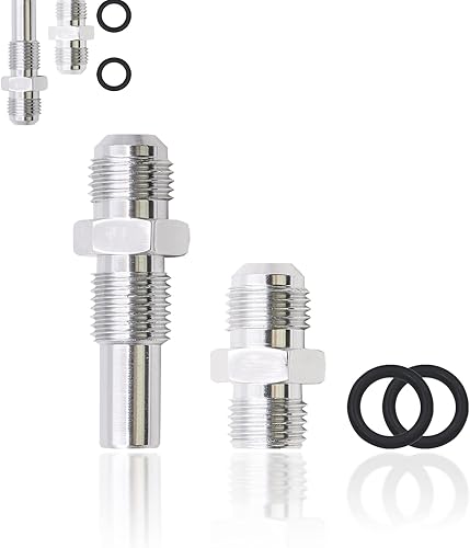 Yonput 2 conectores adaptadores de transmisión de automóvil, AN6 a 14NPSM, conectores de aleación de aluminio, adecuados para 4l80E LS1 LM7 LR4 LQ4