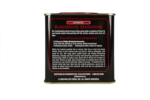 Miniatura 4 de Phillips Condimento ennegrecedor utilizado en restaurantes de mariscos Phillips en pollo, pescado y mariscos ennegrecidos