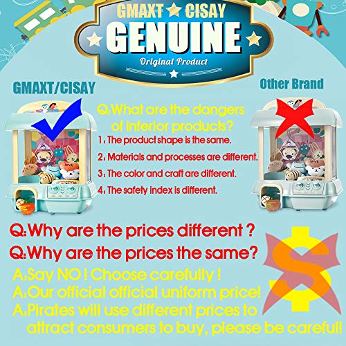GMAXT Claw Machine,C1 Claw Toy,2.4G Remote Control Automatic or Manual Dual Mode Mini Claw Machine, Intelligent System with Music and Lighting, Giving Children The Best Gift