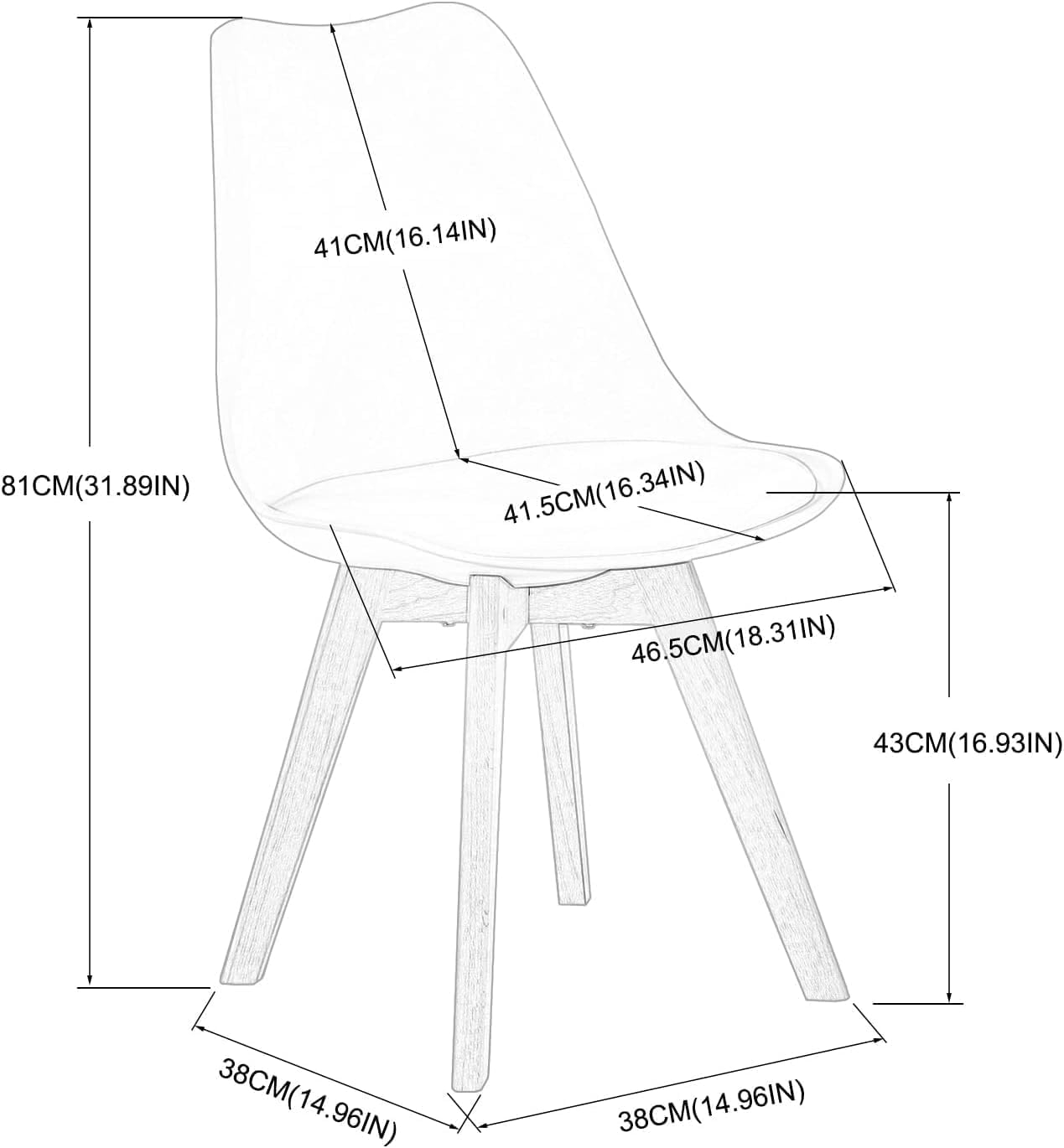 H.J WeDoo Table de Salle à Manger avec 4 Chaises Blanc