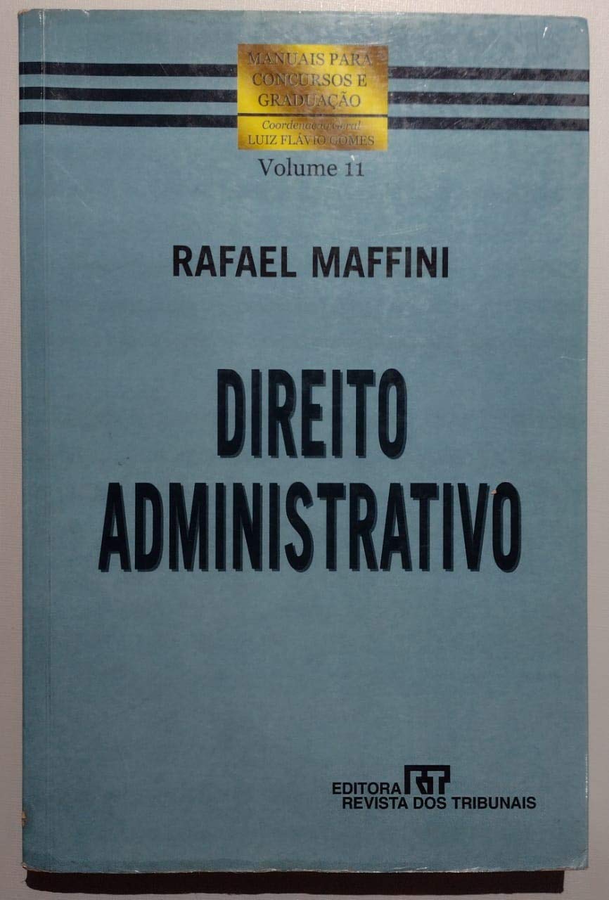 Capa de Direito Administrativo - Col. Manuais para Concursos e Graduação - Vol. 11