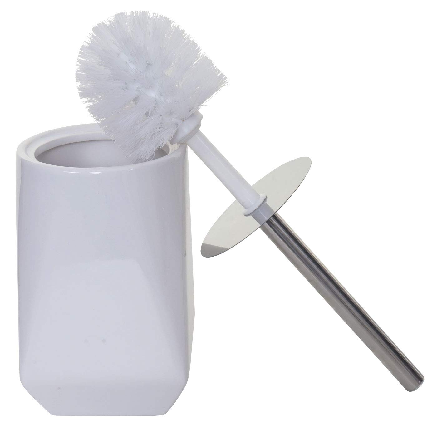 HWC-C71 - Juego de accesorios de baño (5 piezas, cerámica), color blanco