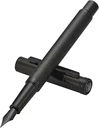 Hongdian Caneta Tinteiro Floresta Negra Ponta Fina, Black Fine Nib Fountain Pen Design Clássico com Conversor e Conjunto de Estojo para Canetas de Metal