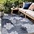 LuuL Home Floral Indoor Outdoor Rugs 5x7 Large Area Rug for Living Room, Patio Decor, Kitchen, and Entryway Rug, Washable Stain Resistant Outside Carpet Navy 5 x 7