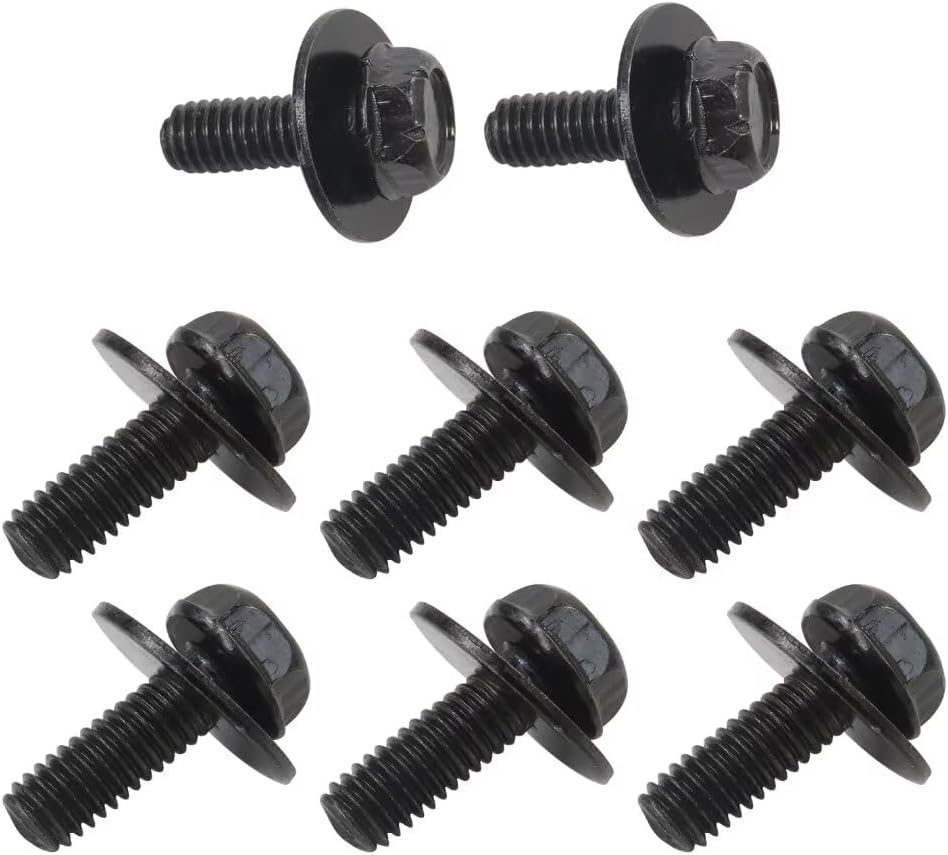 2025 New 8 PCS Car Top Front Skid Plate Bolts, 12mm Hex Head Skid Plate Bolt, for 4Runner FJ Cruiser Land Cruiser Sequoia Tacoma, Car Accessories
