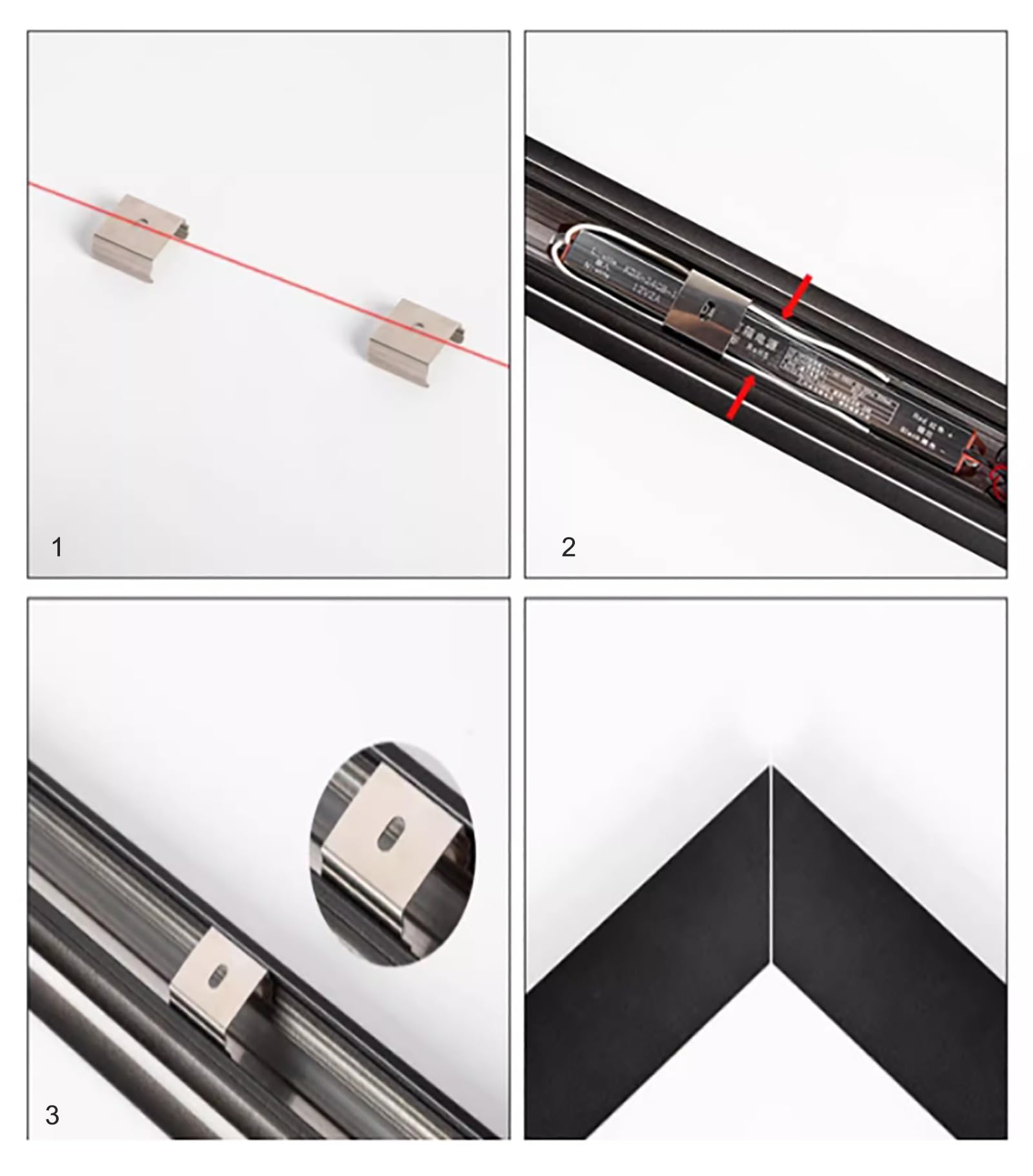 LED-beleuchtetes leichtes Aluminium für Innen- und Außentreppen, modernes Design mit Kontrollschalter, Lichtlösung für Flure und Treppen