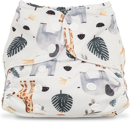 babygoal Funda de tela para bebés preplegados, planos o pañales ajustados, ajustable, reutilizable, impermeable