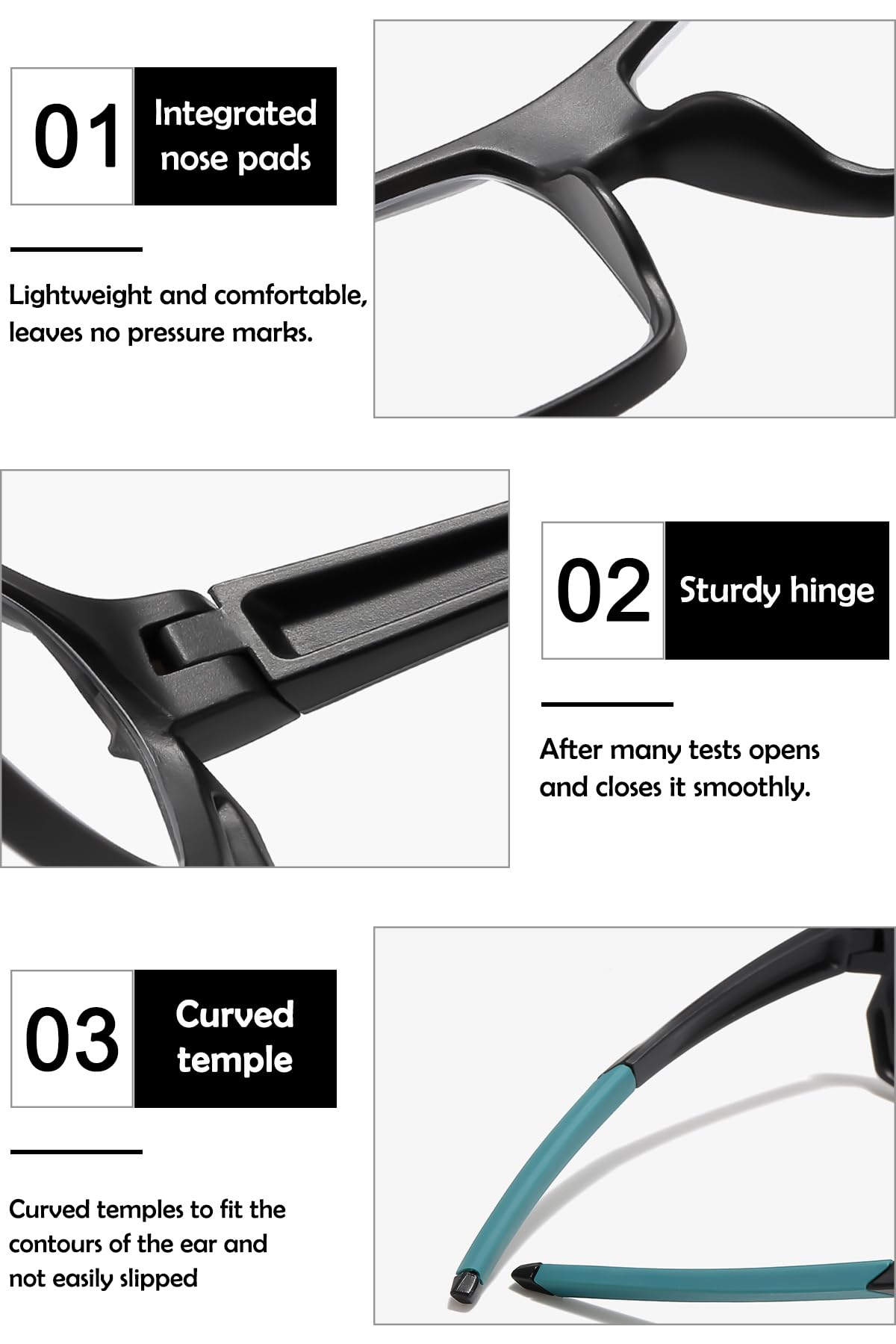 KOOSUFA Selbsttönende Gleitsicht Lesebrille Sportliche Gleitsichtbrille | Herren Damen, Progressive Multifokus, Photochrome, Blaulichtfilter, Leicht, UV-Schutz, Sonnenlesebrille +1.0-4.0