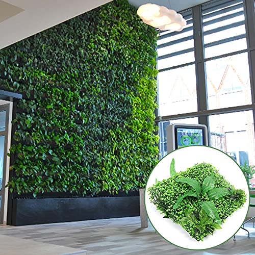 Suwei Kunstmatige plantenhek met bloemen, inkijkbescherming, gazonmuur, groene achtergrond, voor uv-bescherming binnen… - Afbeelding 4